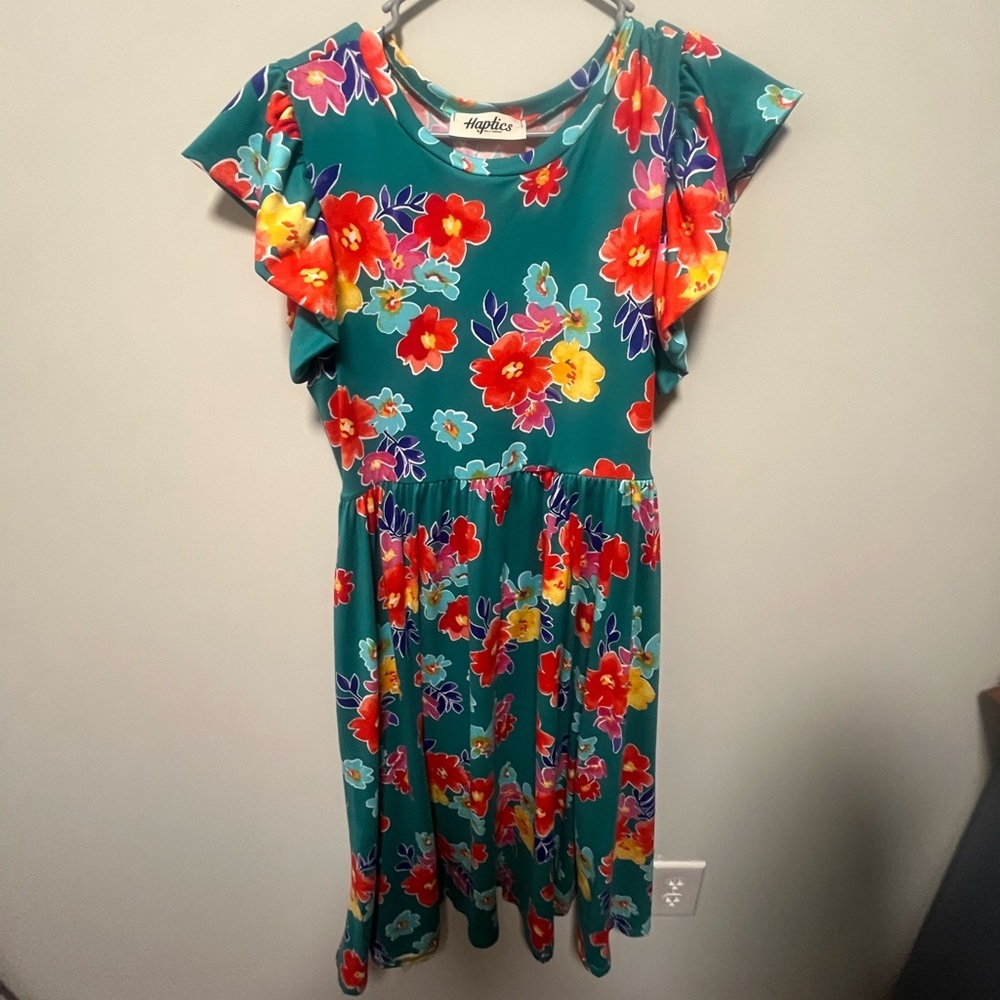 Floral Women’s Dress size medium in Teal and Red